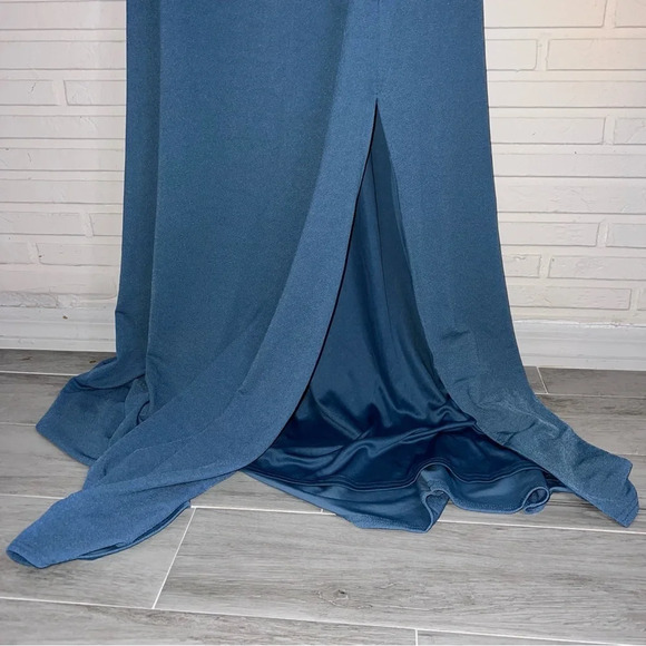 Birdy Grey Blue Twilight Crepe Kira Bridesmaid Dress, Women’s Size 2X - Picture 7 of 7